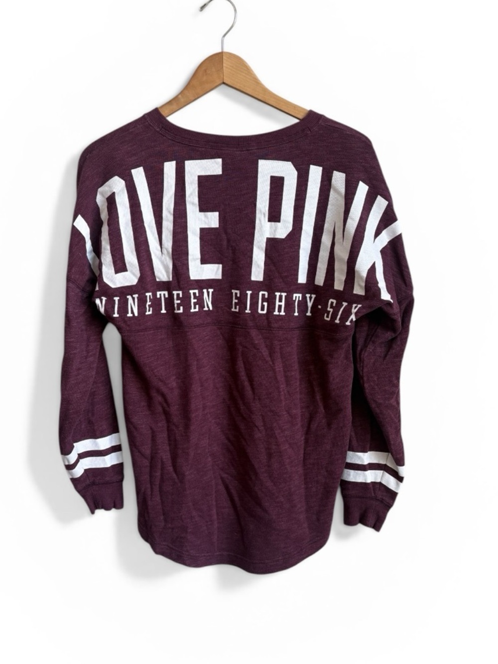 PINK Victoria's Secret LOVE PINK Sweatshirt Top Oversized XS